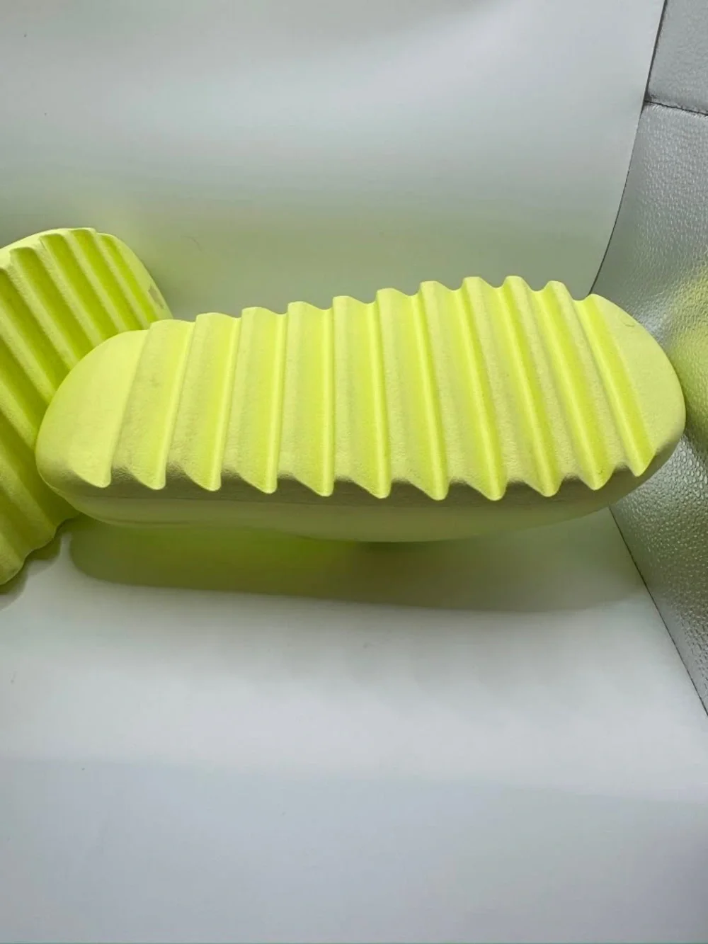 Adidas Yeezy Neon Yellow Foam Slide Sandals